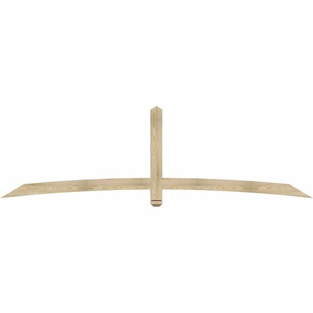 Ekena Millwork Bellingham Rough Sawn Timber Gable Bracket, Douglas Fir, 108"W x 31 1/2"H x 2"D x 4"F, 7/12 Pitch GBW108X31X0204BEL00RDF